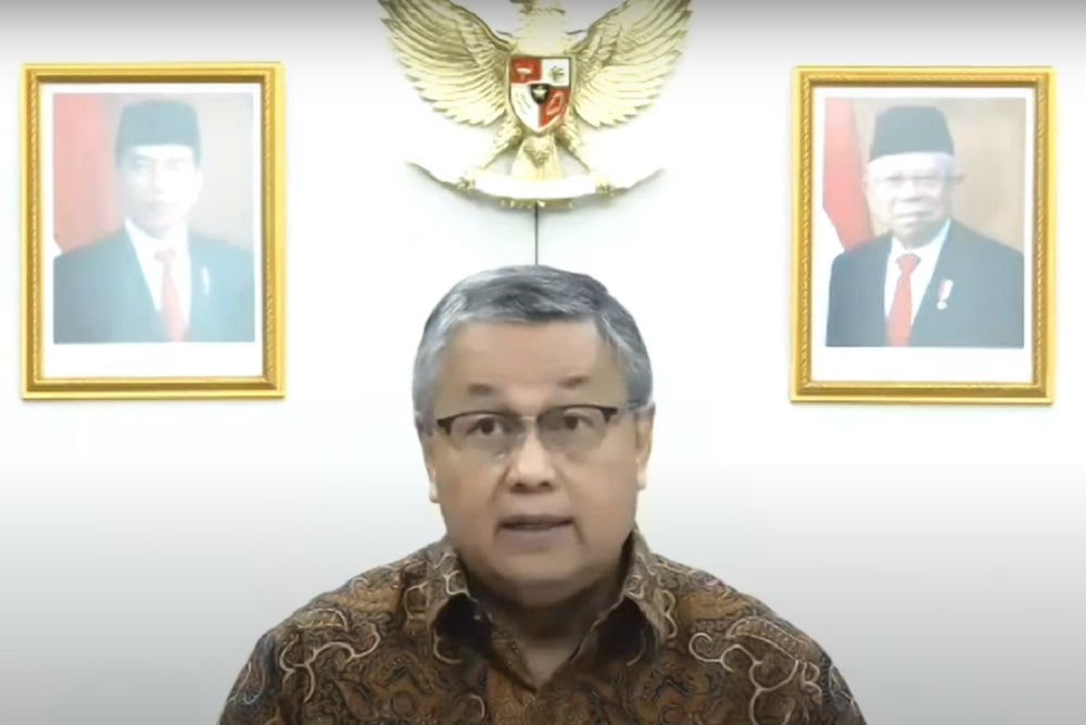 Gubernur Bank Indonesia Perry Warjiyo dalam konferensi pers Hasil Rapat Berkala KSSK IV - 2022. Dok. Youtube Kemenkeu RI