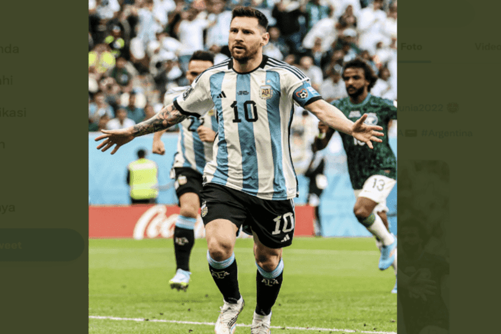  Hasil Argentina vs Arab Saudi: Messi Bawa Albiceleste Unggul 1-0 di Babak Pertama