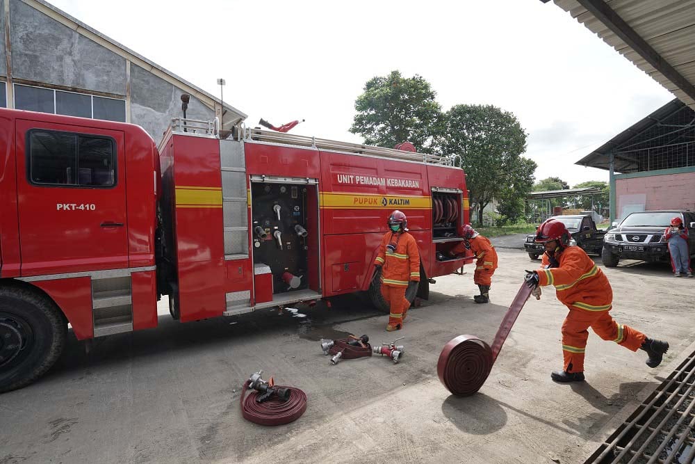  Tingkatkan Pengamanan dan Kesiapsiagaan Bencana, Pupuk Kaltim Gelar Simulasi Tanggap Darurat Unit Kearsipan