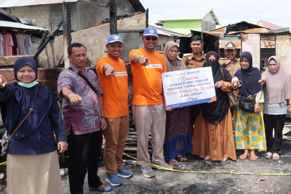 PKT Proaktif Salurkan Bantuan Rp70 Juta Bagi Korban Kebakaran Loktuan