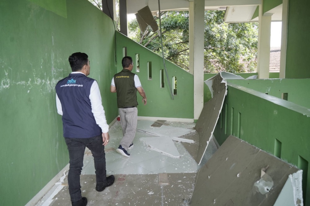 Sekolah yang terkena dampak gempa di Cianjur/Istimewa