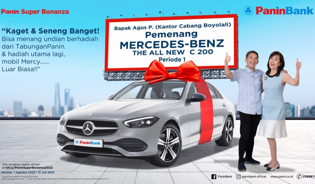 Foto: Pemenang Pengundian tahap pertama Panin Super Bonanza 2022 dilaksanakan pada tanggal 23 September 2022 di Jakarta dengan Hadiah Utama Mercedes-Benz The All New C 200.