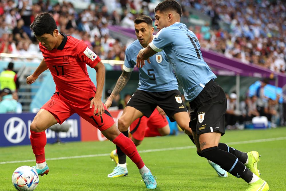  Hasil Uruguay vs Korea Selatan Imbang, Sundulan Goding Kena Tiang