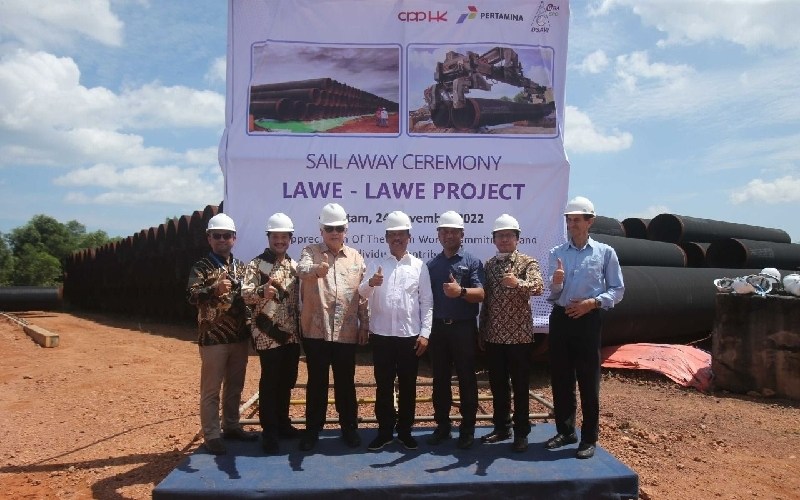  Pipa Lepas Pantai Buatan Batam Dukung RDMP Pertamina di Lawe-Lawe Balikpapan