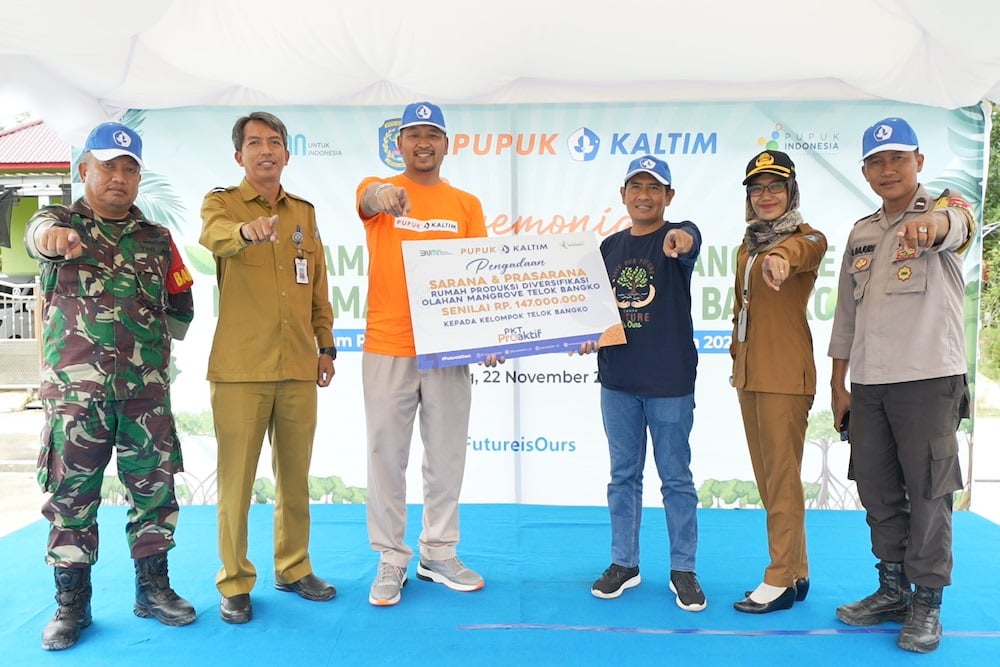  Perluas Manfaat Program Konservasi Mangrove, Pupuk Kaltim Resmikan Rumah Produksi Bagi Kelompok Telok Bangko