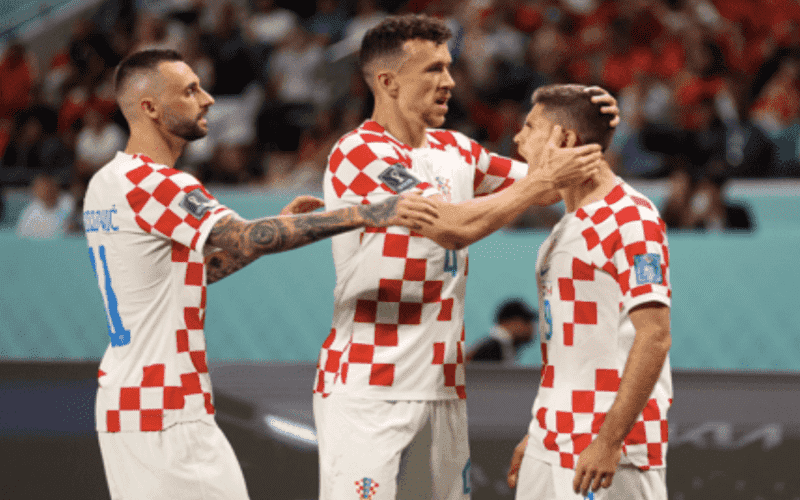 Pemain Kroasia merayakan gol ke gawang Kanada/FIFA