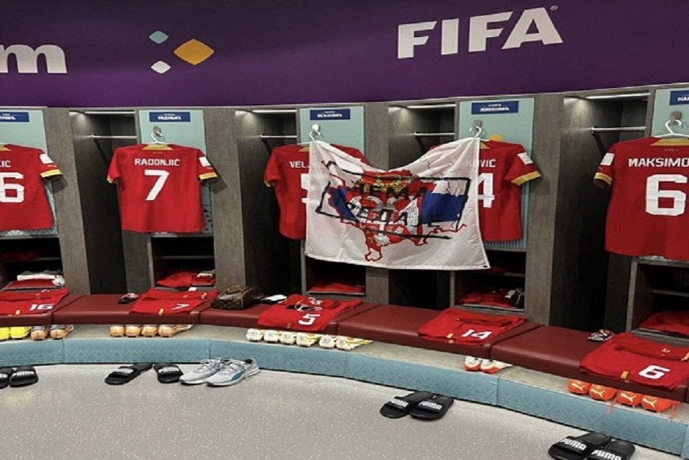 Ada Bendera Kosovo di Ruang Ganti Serbia, FIFA Ambil Tindakan