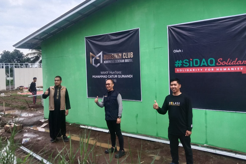 Dewa Eka Prayoga Foundation Bangun Hunian Sementara bagi Korban Gempa Cianjur