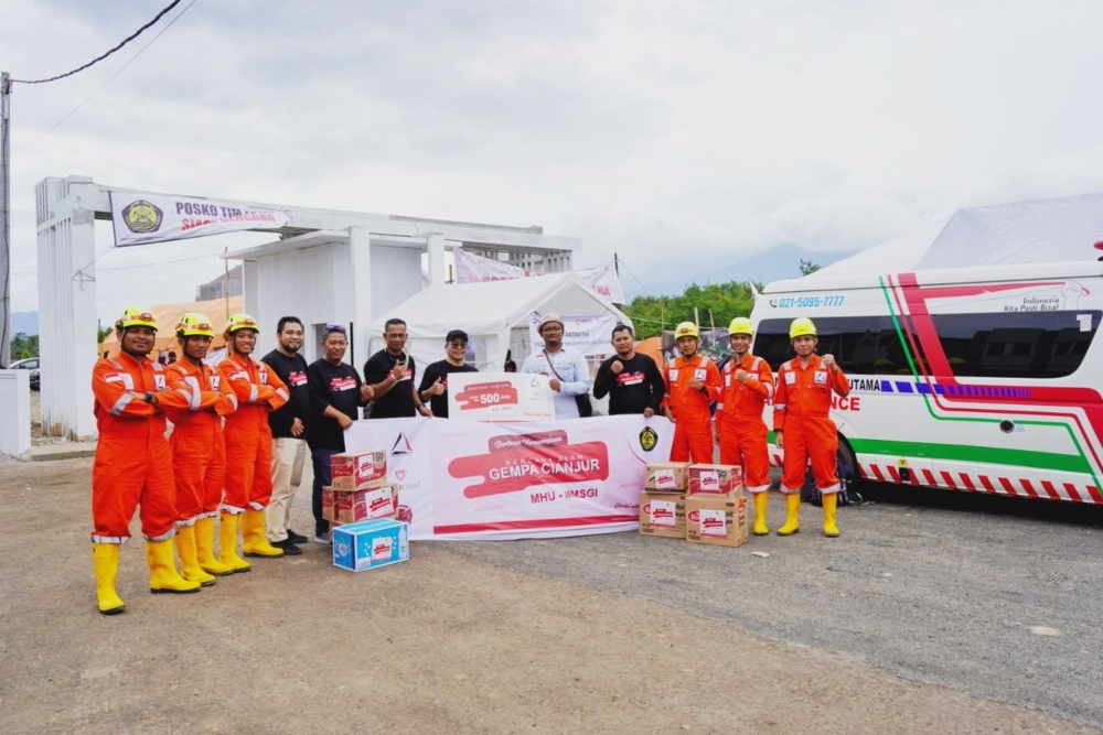  MHU-MMSGI dan Kementerian ESDM Salurkan Bantuan Korban Gempa Cianjur