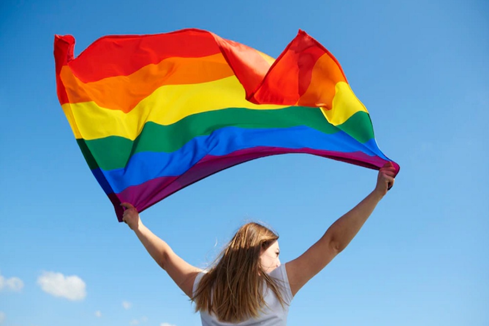 Ilustrasi bendera pelangi yang menjadi simbol kaum LGBTQ/Freepik