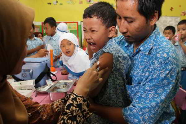 Pemerintah Kembali Giatkan Vaksinasi dan Imunisasi Dasar di Sekolah / Ilustrasi imuniasasi / Solopos
