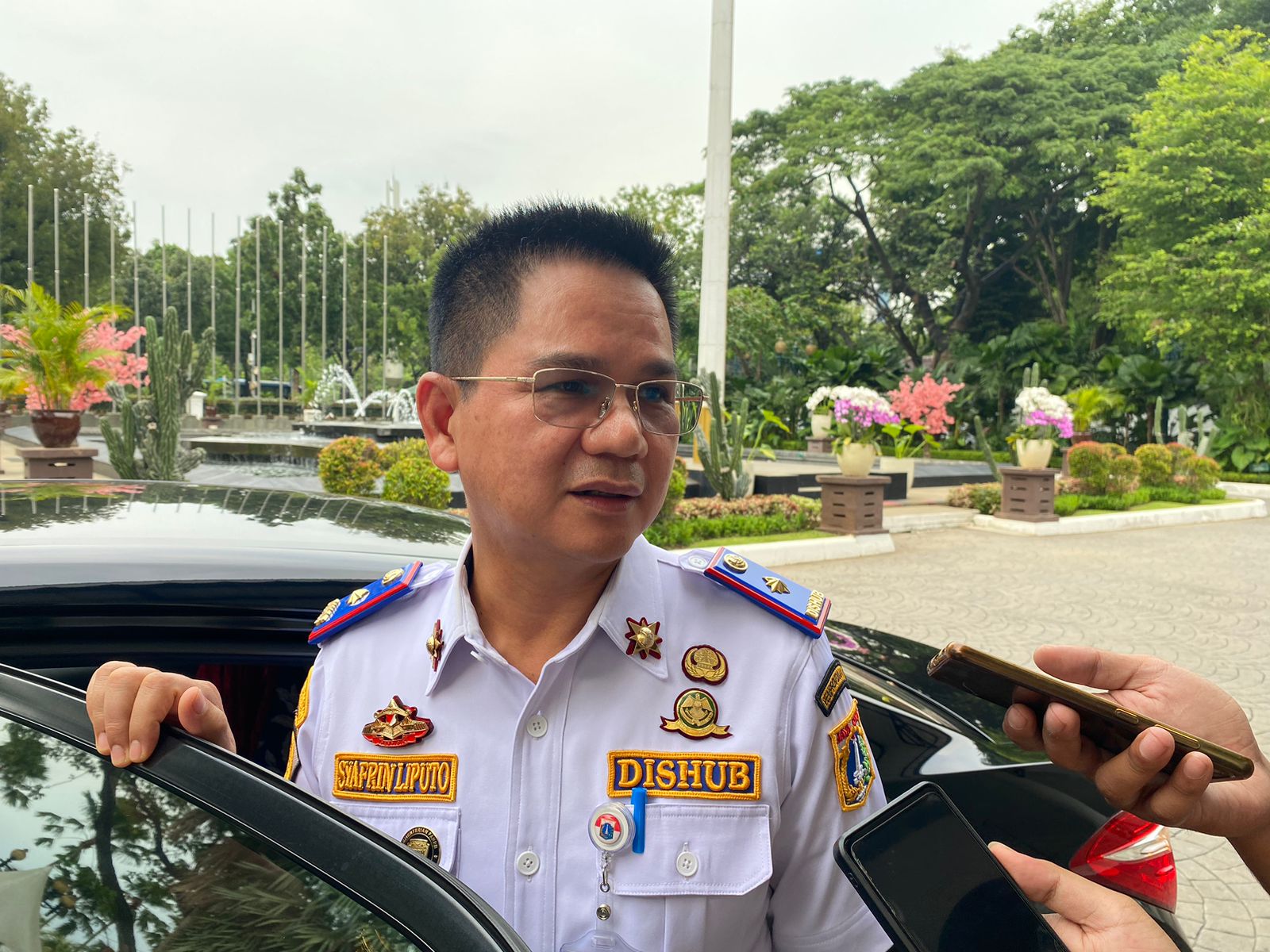 Kepala Dinas Perhubungan (Dishub) Syafrin Liputo saat ditemui di Balai Kota DKI Jakarta, Kamis (30/11/2022). 