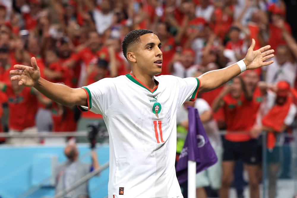 Pemain Timnas Maroko, Abdelhamid Sabiri di Piala Dunia 2022/FIFA