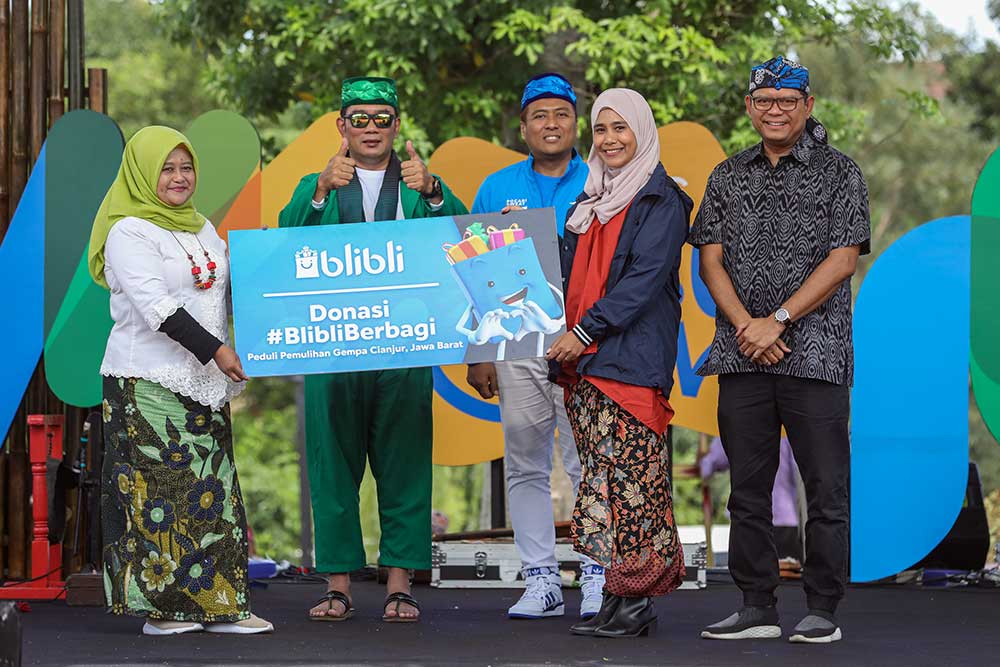  Blibli Berkolaborasi Dengan Brand Partner dan Pelanggan Galang Donasi Untuk Korban Gempa Ciancur