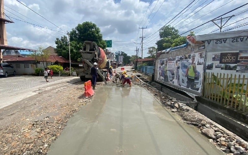  Pemasangan Pipa Tuntas, PDAM Pekanbaru Perbaiki Jalan Bekas Galian