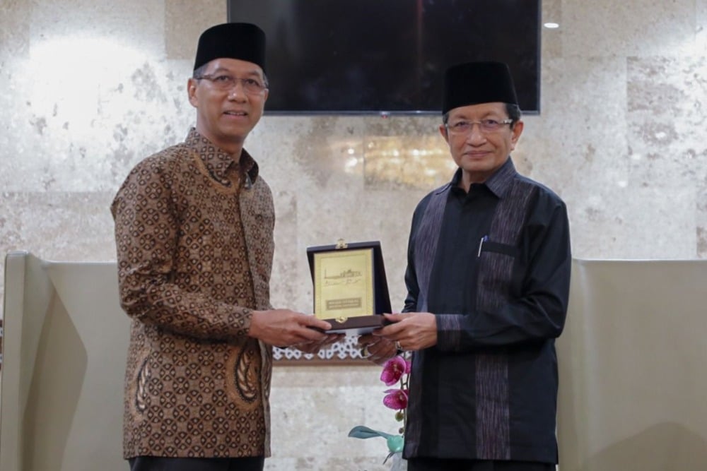  Heru Budi Kunjungi Imam Besar dan Pengurus Masjid Istiqlal Nasaruddin Umar