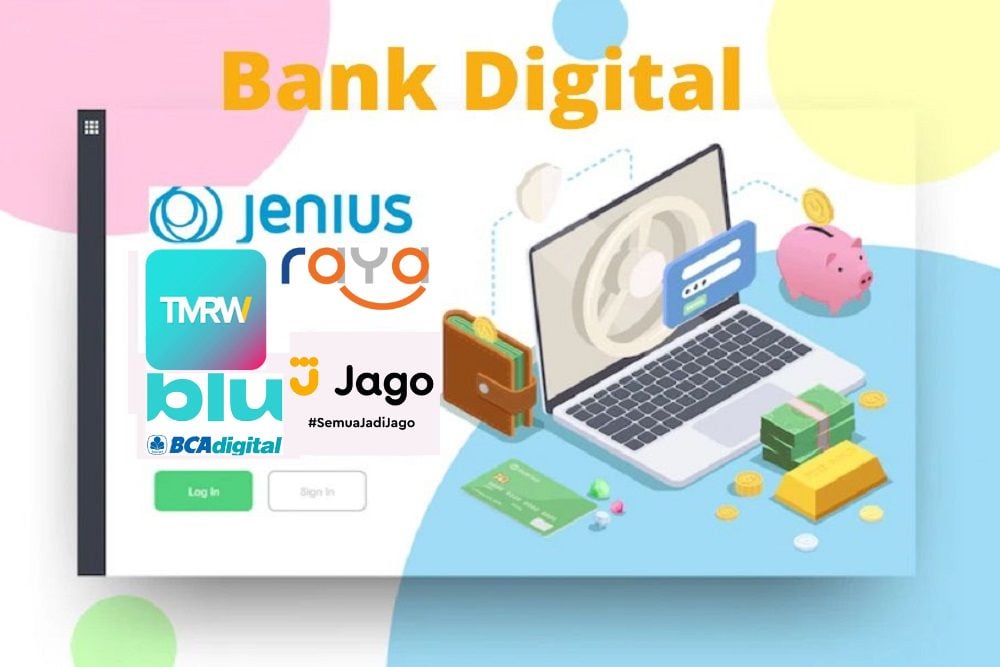 Ilustrasi daftar bank digital di Indonesia - Freepik 