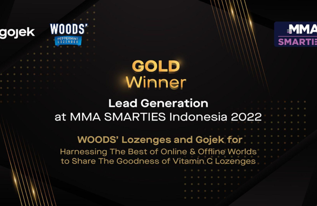  Kerek Penjualan WOODS Lozenges, Gojek Raih Penghargaan MMA SMARTIES