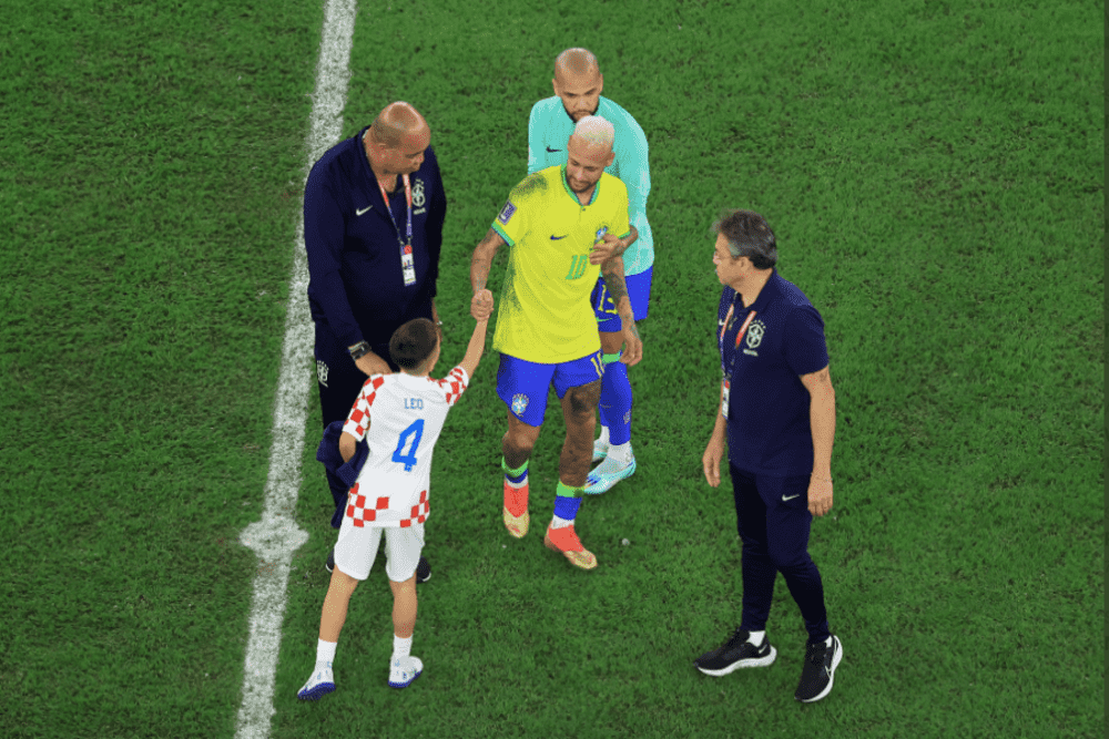  Momen Indah, Begini Cara Putra Ivan Perisic Hibur Neymar setelah Kroasia Bantai Brasil 4-2