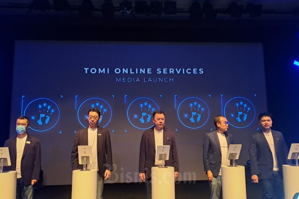 Pelunucran Tomi Online Services oleh  Toyota Astra Financial Services, Senin (12/12/2022)./Bisnis - Nabil Syarifudin Al Faruq