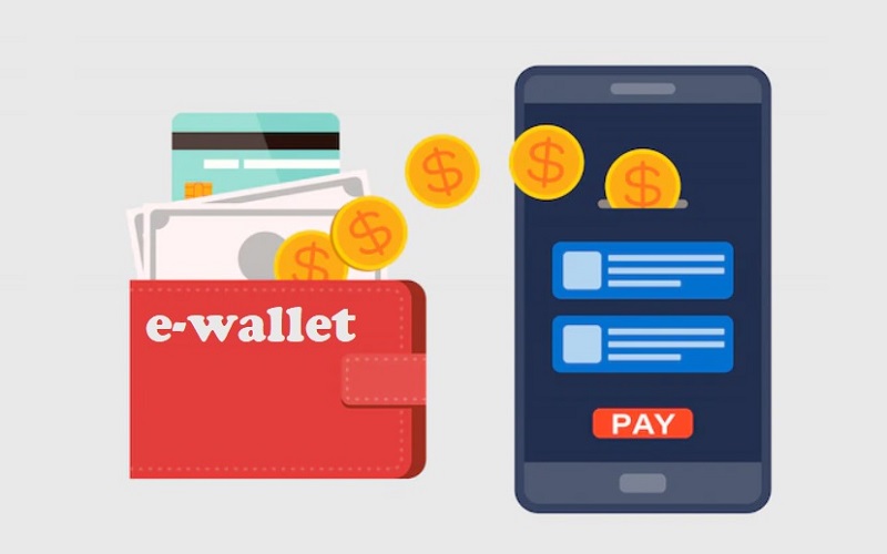Ilustrasi dompet digital atau e-wallet/Freepik
