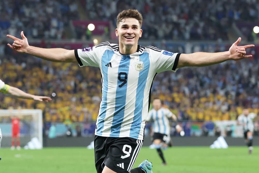 Striker Timnas Argentina Julian Alvarez/FIFA