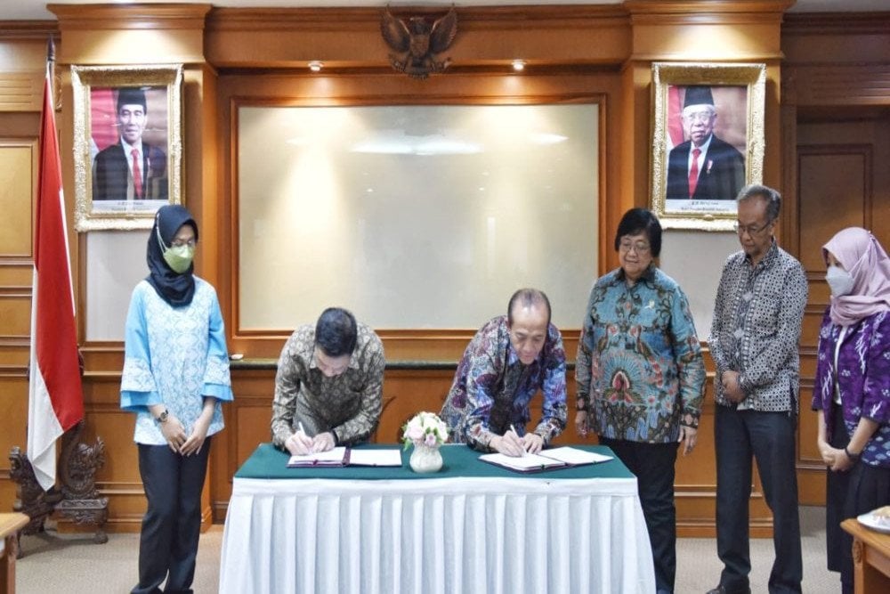 Temasek Foundation sepakat bekerja sama dengan Pemerintah Indonesia dalam cita-cita besar menekan emisi gas rumah kaca/Istimewa