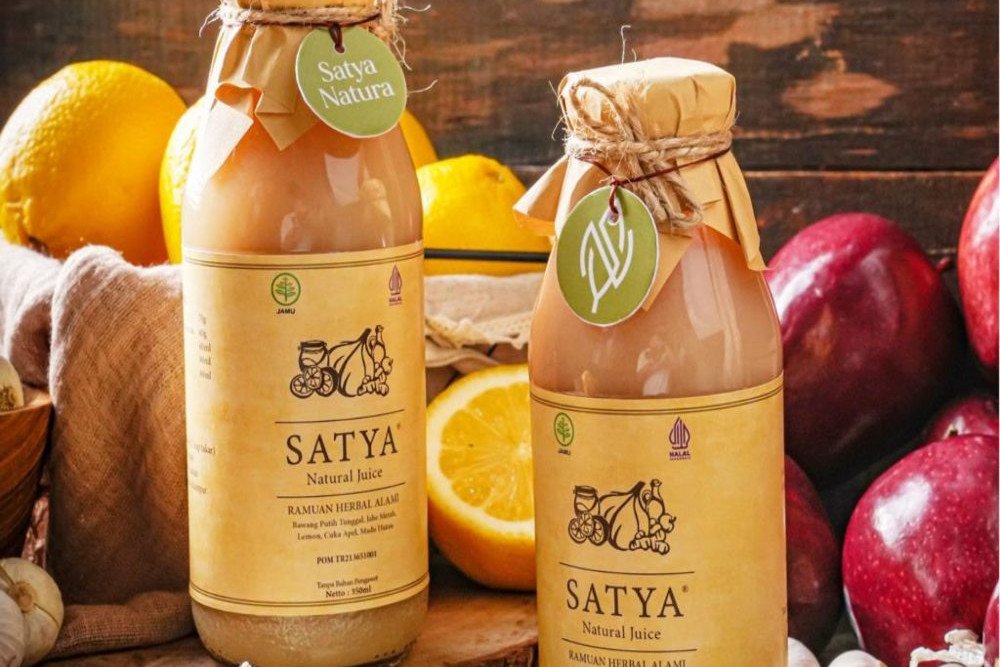 Racikan herbal alami buatan lokal Satya Natural Juice untuk cegah gangguan kolesterol/Istimewa