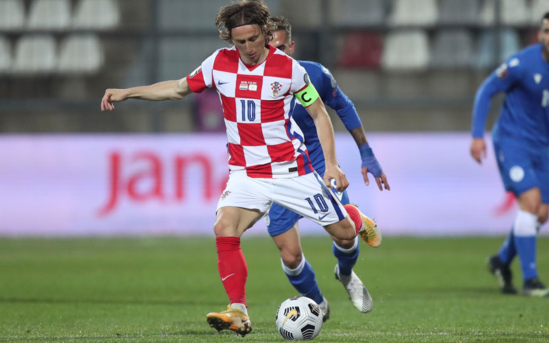 Kapten Timnas Kroasia Luka Modric./Twitter@EURO2020