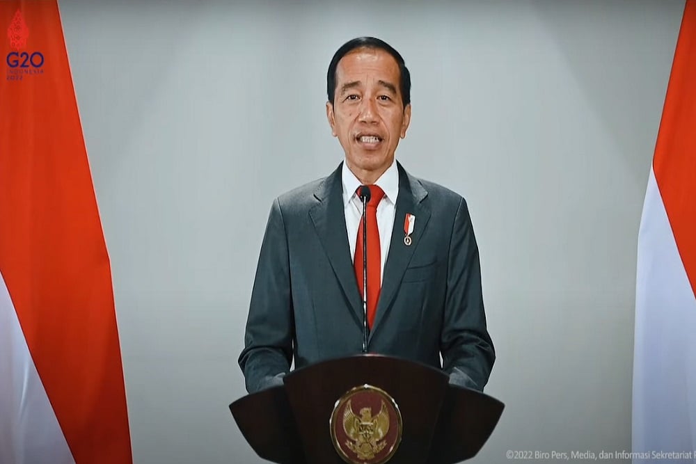 Presiden Joko Widodo (Jokowi) meresmikan Dana Pandemi atau Pandemic Fund di sela-sela KTT G20 Bali, Minggu (13/11/2022)/ Bisnis-Dok Youtube Kemenkeu