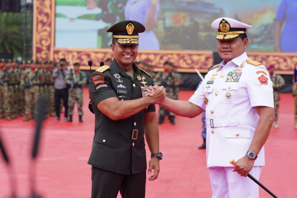 Mengintip Sertijab dari Jenderal Andika Perkasa ke Panglima TNI Yudo Margono / Puspen TNI 