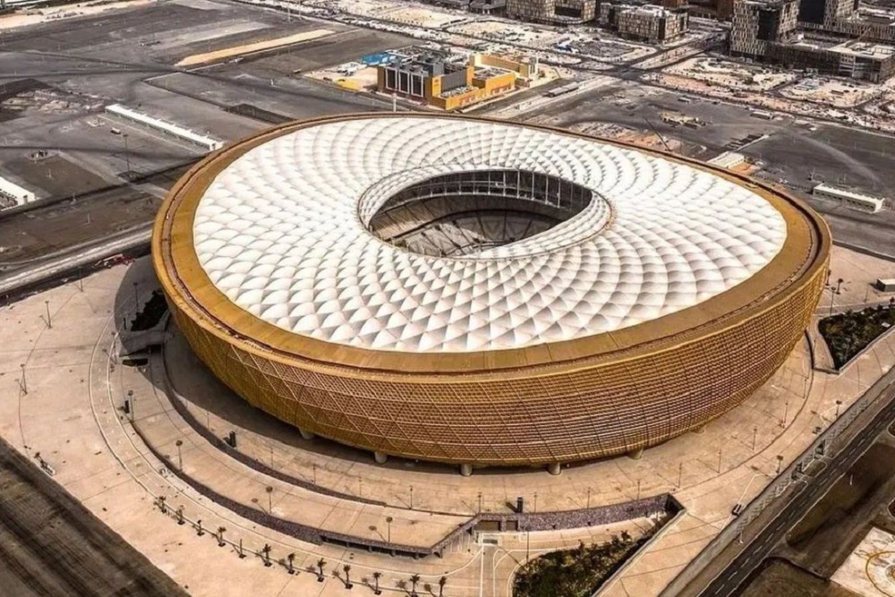 Stadion Lusail Qatar jadi saksi pertandingan final Piala Dunia 2022 antara Argentina vs Prancis / (Instagram/ @lusailstadiumofficial).