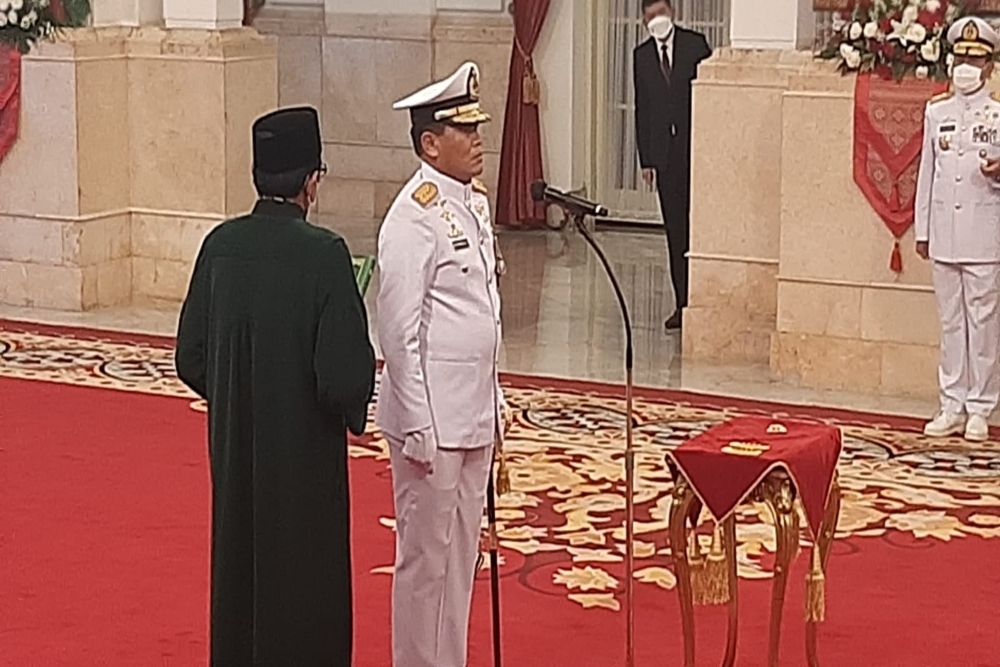 Laksamana Madya TNI Muhammad Ali resmi dilantik sebagai KSAL./Istimewa