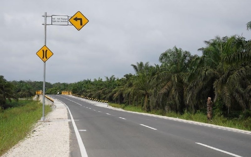  Jalan Lintas Pekanbaru-Siak Sepanjang 25 Kilometer Diresmikan