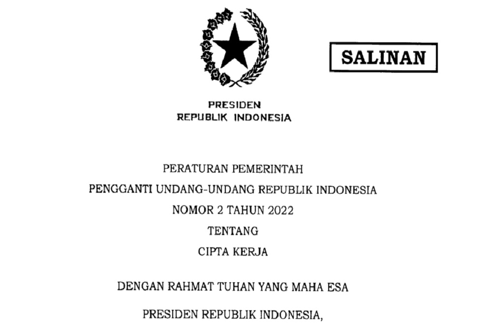  Jokowi Terbitkan Perppu Cipta Kerja, Negara Langgar Konstitusi?