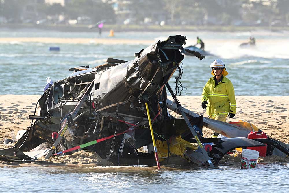  Dua Helikopter Australia Tabrakan di Udara, Empat Orang Tewas