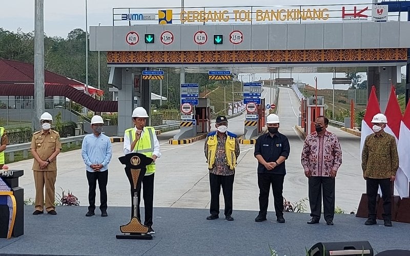  Bakal Tersambung ke Dumai, Jokowi Resmikan Tol Pekanbaru-Bangkinang