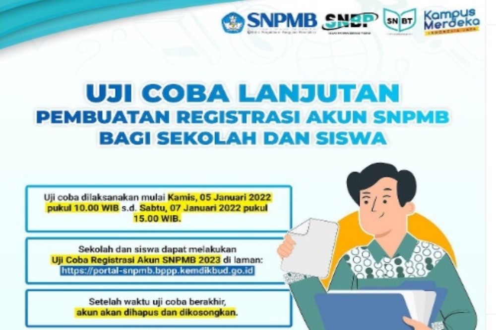 Registrasi Akun SNPMB 2023 Dibuka Hari Ini, Begini Cara Daftarnya