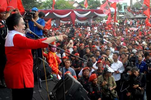 kampanye, pemilu, PDIP, megawati Soekarnoputri