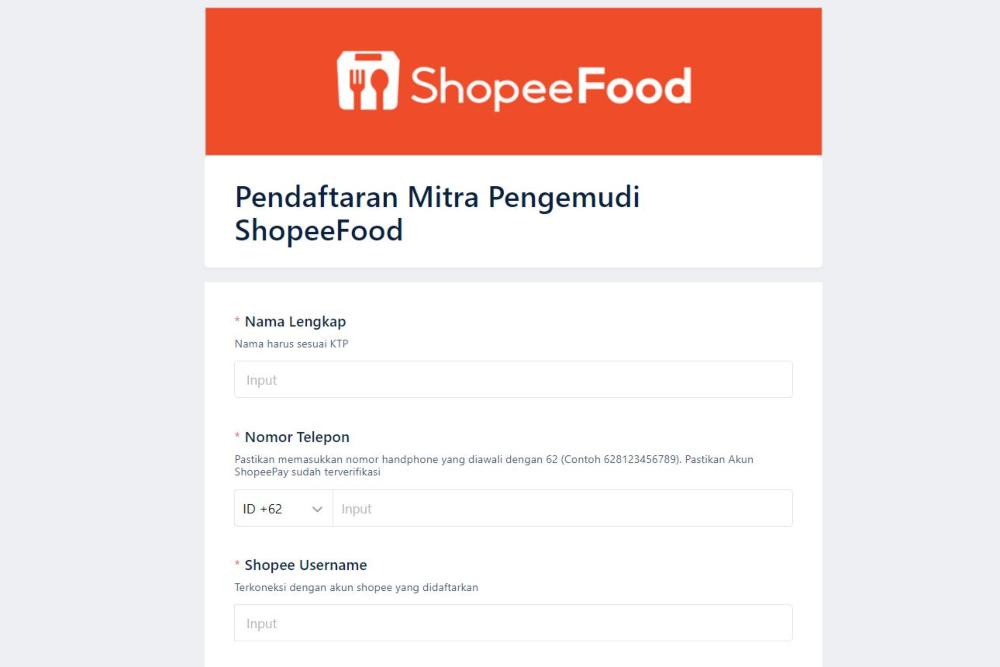 Cara daftar Shopeefood/Rizky Nurawan