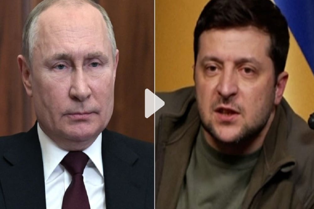 Presiden Rusia Vladimir Putin vs Presiden Ukraina Volodymyr Zelensky/ Dok. CNN.com