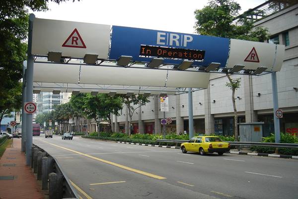 Jalan berbayar (ERP) di Singapura/wikipedia
