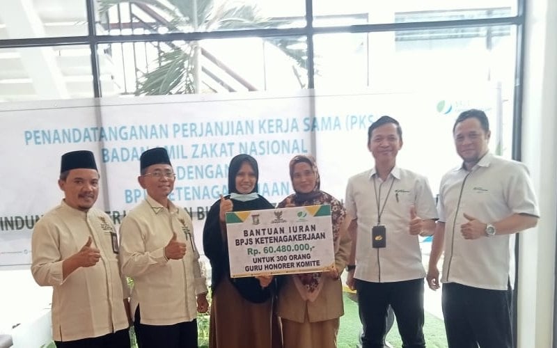  300 Guru Agama Jadi Peserta BPJamsostek dengan Dukungan Baznas Kampar