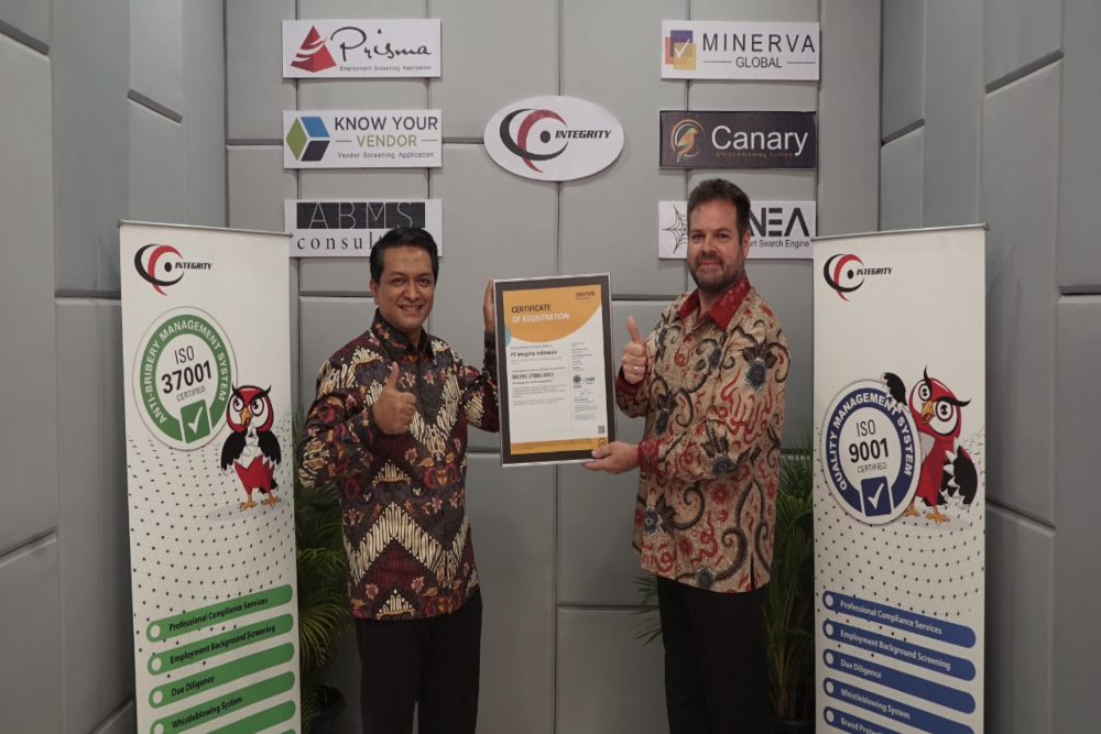  Peduli Keamanan Data Klien, Integrity Indonesia Raih ISO 27001:2013