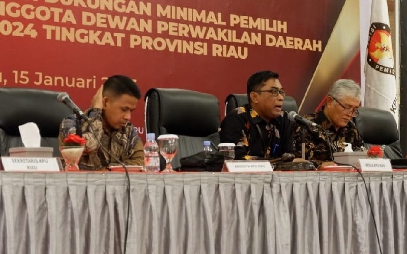  Ada 10 Bakal Calon DPD Asal Riau Diberikan Tambahan Waktu, Ini Kata KPU