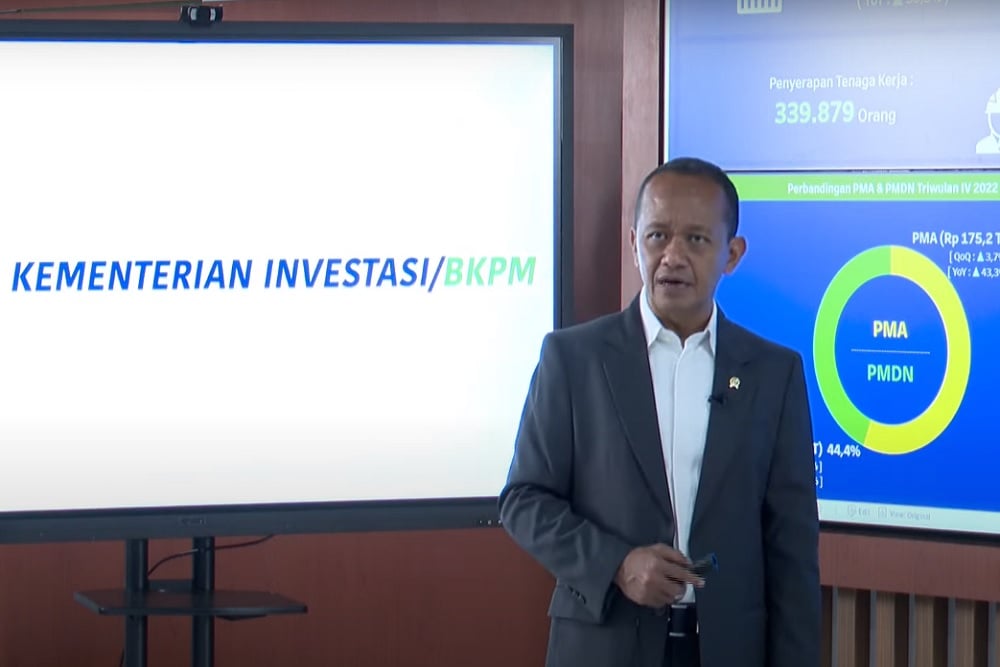  Bahlil Full Senyum! Realisasi Investasi Kuartal IV/2022 Rp314,8 Triliun