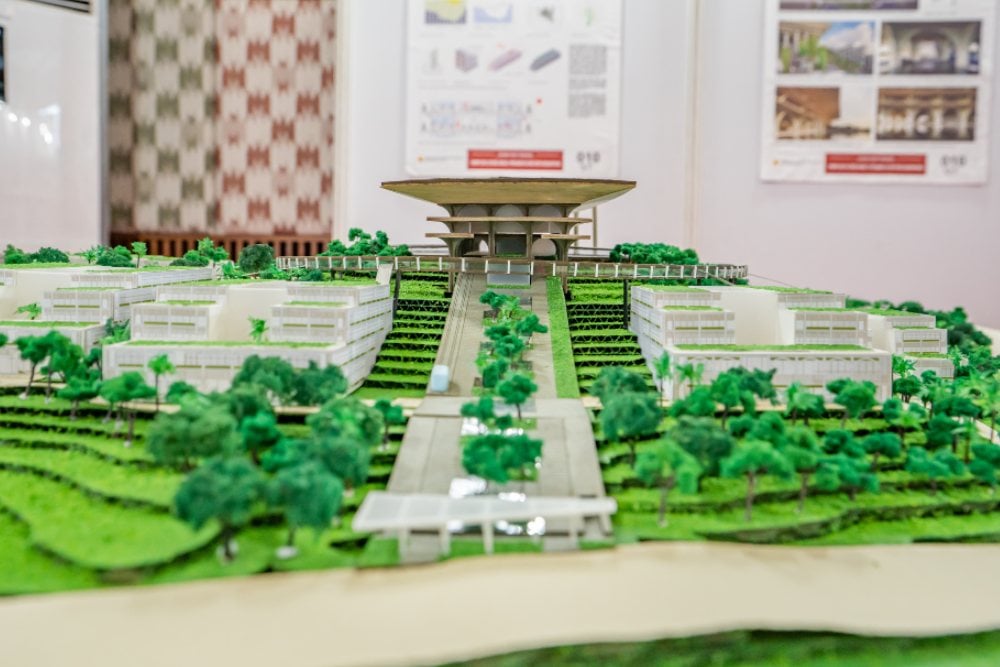 Huma Betang Umai, karya SHAU Architectures, Studi APTA dan Cilaki memenangkan juara kedua desain Istana Wakil Presiden (Wapres) di Ibu Kota Negara (IKN) Nusantara / Dok. Kementerian PUPR