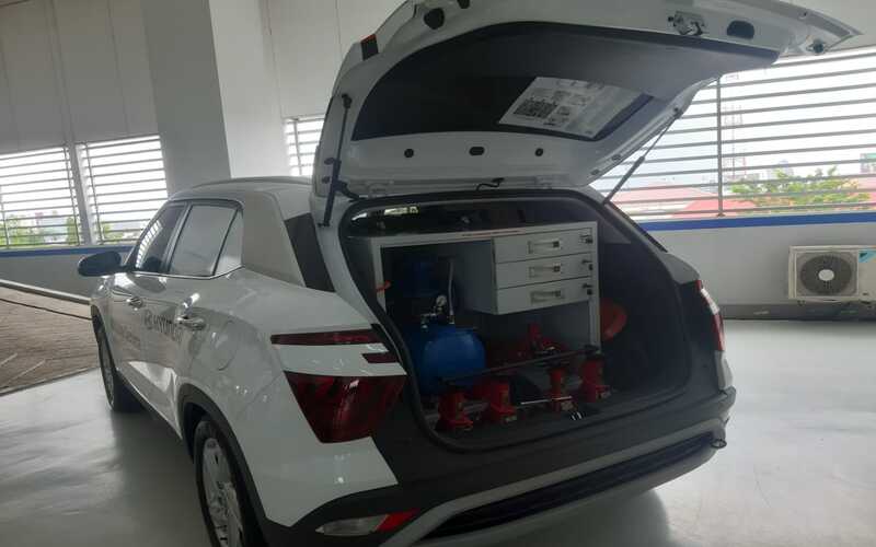  Hyundai Segera Operasikan Mobile Charging di Makassar