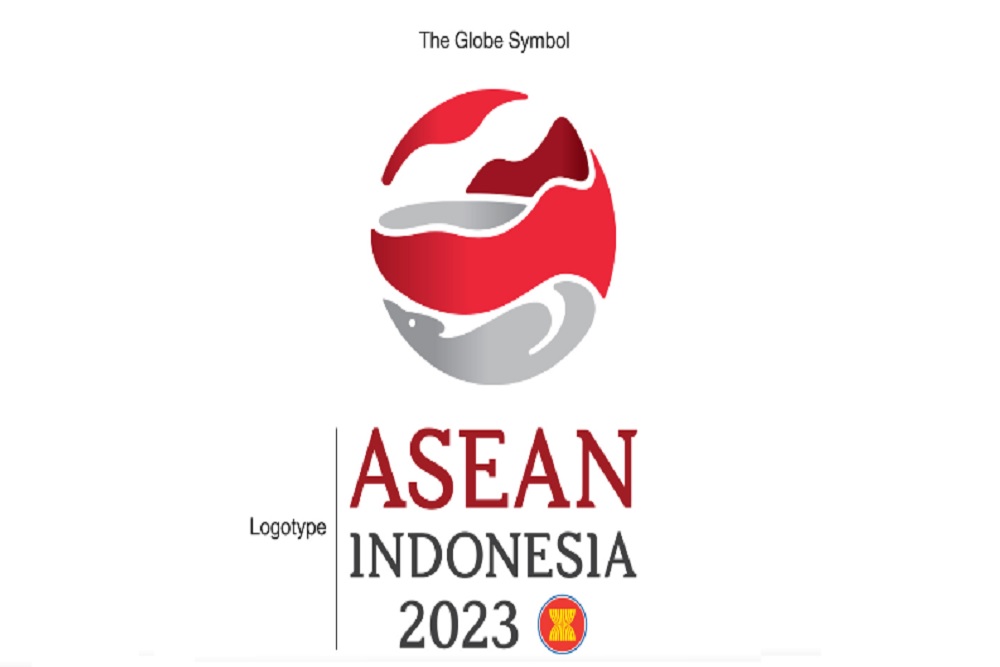 Keketuaan Indonesia di Asean: Fokus Penguatan Kerja Sama Antarnegara. Logo Indonesia yang memegang Keketuaan Asean 2023. Twitter: ASEAN. 