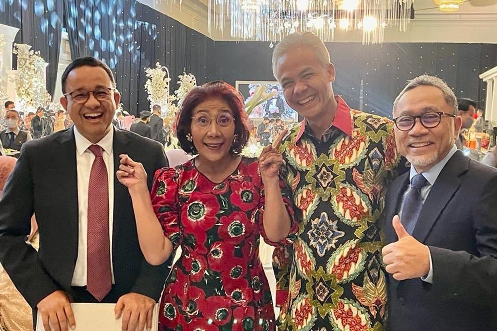  Susi Pudjiastuti Foto Bareng Anies dan Ganjar Pranowo, Kiri atau Kanan?